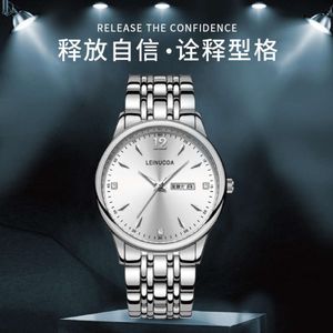 Мужская минималистская Quartz Double Calendar Night Glow Par