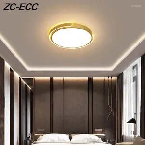 Deckenleuchten Nordisch einfache LED Kronleuchter Wohnzimmer Schlafzimmer Küchenlampe kreative runde Design Fernbedienung