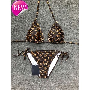 2024 Hochwertiger Designer -Badebekleidung berühmter Badeanzug Frauen Vintage Tanga Micro Deck -up -Damensets bedruckte Badeanzüge Sommer Beach Kleidung Schwimmanzug 66882