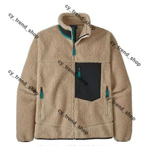 PATEGONIジャケットデザイナーメンジャケットフリースコート濃厚なレトロ冬カップルモデルテックフリースフリースフリースフリースパタジャケット337