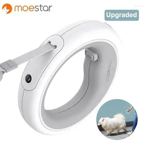 Dog Collars 2024 Original MOESTAR UFO Retractable Pet Leash 2 Plus Traction Rope Flexible Ring Shape 3.0m With Rechargeable LED Light