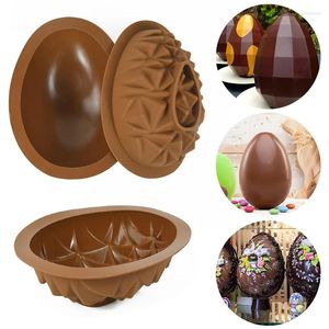 Moldes de cozimento Multi-estilo 3D Ovo de páscoa de silicone Mousseira Diy Moussed Mounde Ferramentas de Bakeware Ferramentas de festa Decoração de casa Decoração