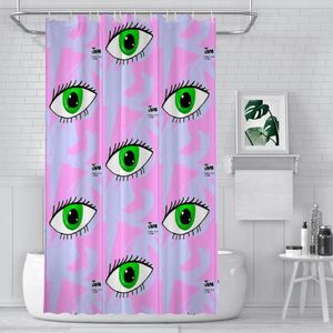 Zasłony prysznicowe oko łazienka obce i kosmiczna wodoodporna kurtyna zaprojektowana akcesoria do wystroju domu