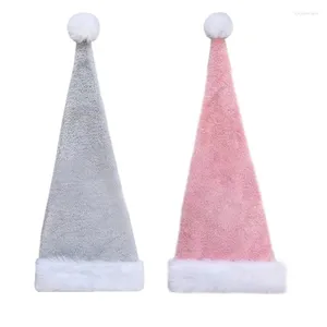 Berets Christmas Party Hat Long Plush Santa Funny Decoration Costume Drop