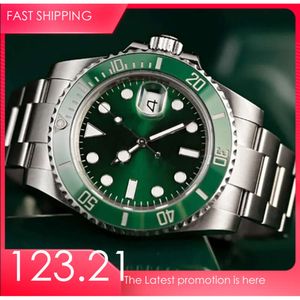 Roli 8215 Movement Watches Submarine Automatic Sapphire Stainless Steel Watch Strap Green Wristwatches Waterproof Gift Collection