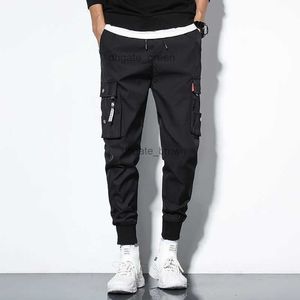 2020 Overalls Mens Summer Thin Trend Tie Leg Haroon nio minuter Studenter snabbt torra löst casual byxor för män