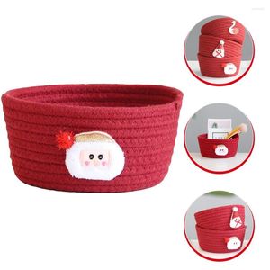 Storage Bottles Box Woven Gift Basket Organizing Bins Cotton Rope Empty Nursery Organizers Gifts Toy