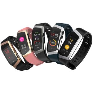 Relógios E18 Smart Bracelet Sport Fitness Smartwatch Men Momente Relógio de Pressão Cardíaca da Pressão Cardíaca