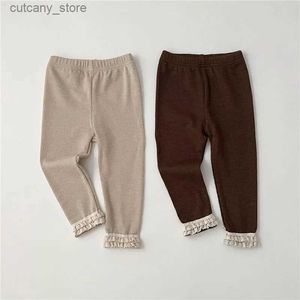 Trousers Girls Pants Long Trousers Cotton 2024 Fashion Spring Autumn Teenagers Babys Kids Pants OutdoorTeenagers Childrens Clothing L46