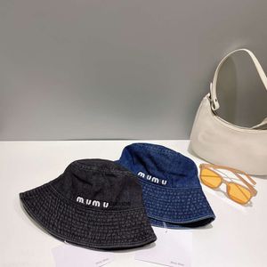 Bucket Hats Foldable Designer Denim Hat Summer Washed Bucket Hats Bob Caps Hip Hop Gorros Men Women