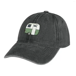 Berets Adorable Green Camping Boler Trailer Cowboy Hat Beach Trucker Cap Boy Child Women's