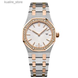 Wristwatches new women es 33MM full stainless steel strap gold luminous top quality wrist sapphire es 5ATM waterproof L46