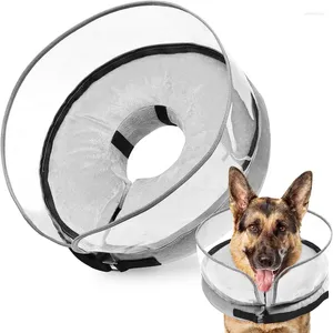 Colarinhos de cachorro Cone inflável colar de recuperação de animais de estimação após rosquinha protetora para cães e gatos grandes antidilicing