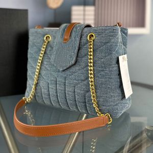 Designer bag vintage tote bag denim bag women cross body Luxury handbags wallet Shoulder Bags Blue Denim fabric Crossbody bag Letter logo High Quality backpack