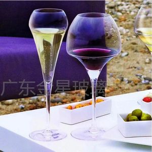 Vinglassledare Ledande gratis kristallbägare Red Glass Cup Creative Champagne Bordeaux