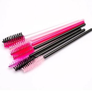 50 PCS Eyelash Makeup Brushes يمكن التخلص من الصولان الماسكارا القسمة Applicator Eye Lashes Cosmetic Brush Makeups Kit