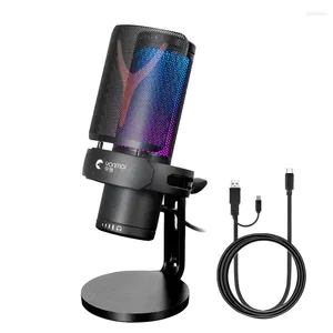 Microphones Game RGB Desktop PC Controllable Polar Patterns Gain Dials Mute Touch Ampligame Microphone PLUS USB MIC For Podcast Recording