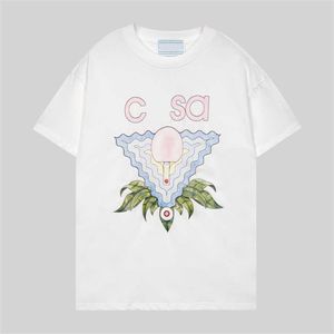 Sommaren csa blanca casablanc skjorta casablanca tshirts mens skjorta kvinnor t shirt ny stil kläder mens designer grafiska män tees korta bomull ärmsvar