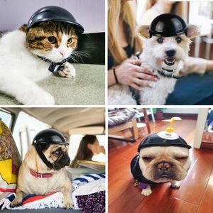 Hundebekleidung ABS PET Motorrad Schutzhut wasserdichte Helme Rätsende Cap Welpe liefert Katzen -Headware -Hutpet -Schutzprodukte/