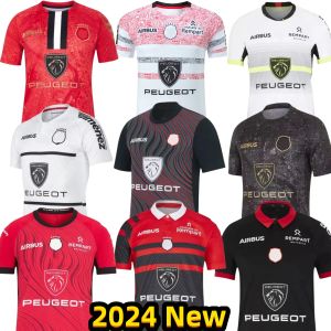 2023 2024 Touloulouse Rugby Jersey MAILLOT STADE FRANCAIS PARIS UNION TOULOUSER 23 24 Home Away Perpignan Ernest Wallon Warm up Hemd Größe S-5xl