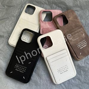 MM6 Casos de telefone para iPhone Caso 15 Pro Max Caso 13 12 11 14Pro Max 15 14 Plus Designer Fashion Cover Shell com Cart