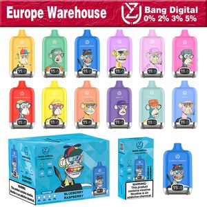 Europe Warehouse Uzy Randm Digital Box 15000 Puffs Vape 15K Disponibla e-cigaretter 23 ml Förfylld POD-mesh-spole 650mAh Uppladdningsbar batterin vs Bang King Fumot