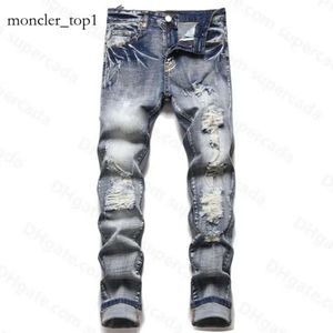 Пурпурные джинсы Дизайнерские джинсы мужские джинсы ksubi jeans jeans high Street Hole Star Star Mens Mens Star Emlemery Panel Брюки растягиваемые брюки с тонкими подходящими брюками высшее качество 3811