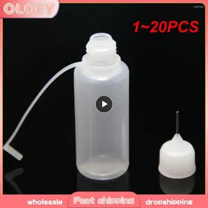 Storage Bottles 1-20PCS 5ml/10ml/20ml/50ml Needle Tip Glue Bottle Applicator Quilling Tool Precision Plastic Liquid Dropper