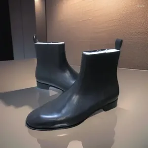 Casual Schuhe hohe Top -Stiefel für Männerqualitätstrainer mit Spike No Niwnets Bar Schwarze echte Lederflats Turnschuhe