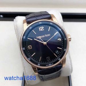 Celebrity AP Wrist Watch Code 11.59 Series 41mm Automatisk mekanisk mode Casual Mens Swiss Famous Watch 15210or.OO.A616CR.01 Smoked Purple