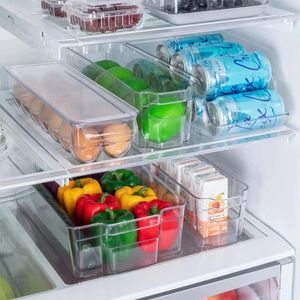 Storage Bottles 5- Piece Fridge And Freezer Bins Organizer Box Refrigerator