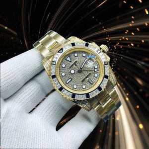 Diamantes de luxo Mens relógio Designer Womens Ratura de alta qualidade Dial 40mm Top de movimento mecânico automático Men Mom