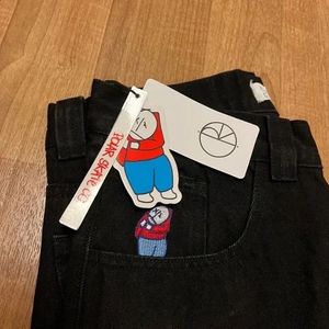 الشارع Big Boy Jeans y2k السراويل الهيب هوب الرسوم المتحركة الجينز الجينز الفضفاض