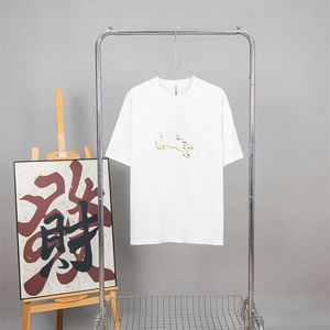 メンズシャツデザイナーシャツメンズシャツTシャツコットンクルーネックカジュアルショートスリーブコットンパッドシャツ漫画シャツと印刷された私たちサイズS-XL Z12