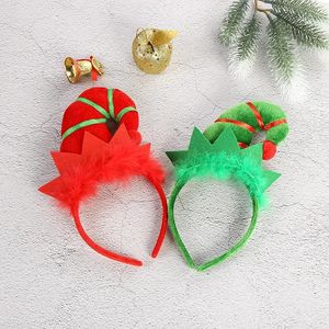 2024 Creative Christmas Elf Headband Decorações de festa de natal
