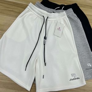 2023 shorts casuais para roupas femininas, shorts de verão, camada de ar de algodão de grandes dimensões, estilo fino, cintura alta, perna reta larga Capris 51