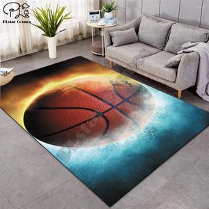 Carpets Water Fire Music Basketball Larger Mat Flannel Velvet Memory Soft Rug Play Game Mats Baby Craming Bed Area Rugs Parlor Decor 002