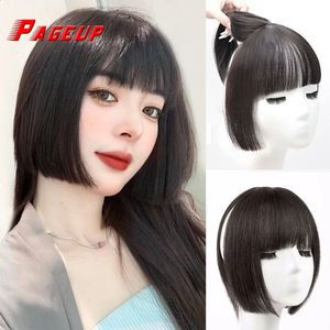 Pageup Syntesis 3D Princess Bangs Hime Cut Bangs Acconciature Clip in Bangs Capelli per le donne Bangs Clip sui capelli 240403