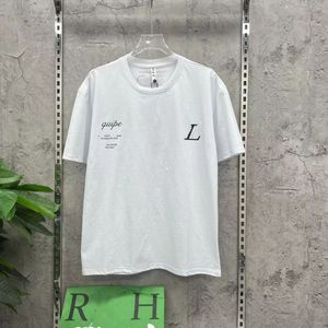 Men's designer clothing famous T-shirt letter round neck short sleeve black and white fashion men's and women's T-shirt