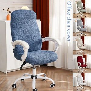 Chair Covers Jacquard Office Cover One Piece Side Zipper All Inclusive Computer Rotating Stretch Protector Dust-Proof