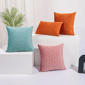 Kudde julkast täckning 30x50 45x45 mjuk fyrkantig sammet fodral vanlig färgglad hemdekorativ soffa