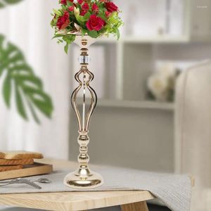 Ljushållare Guldljushållare Metal Candelabra Flower Vase Rack Candlelight Candlestick Dinner Table Decoration For Wedding Parties