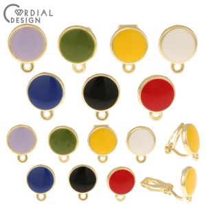 Tools Cordial Design 100pcs Jewelry Accessories/diy Making/round Shape/ear Clip/hand Made/paint Effect/jewelry Findings & Components