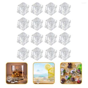 Vases 200 Pcs Simulated Ice Artificial Fake Cubes Props Irregular Decorative Pography Acrylic