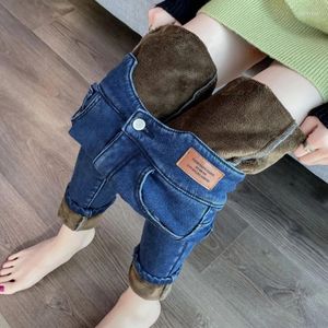 Women's Jeans Pencil Pants Plus Velvet Denim Autumn Winter Women Warm Skinny Brand Fashion Arrival