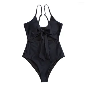 Swimwear femminile FS Women Women Monokini Bikini Set svuotato Swimsuit Kiding Abito da bagno Front Bathing One Piece 2024 Arrivo estivo