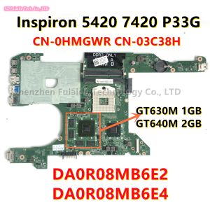 Motherboard DA0R08MB6E2 DA0R08MB6E4 For dell Inspiron P33G 14R 5420 7420 Laptop Motherboard With GT630M 1GB GT640M 2GB GPU CN0HMGWR 03C38H