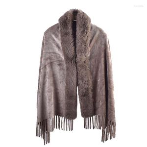 Scarves Winter Solid Color Shawl Warm Women's Wool Neck Scarf Dual Purpose Thickened Dress