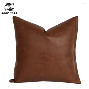 Pillow Luxury PU Cover Sofá decorativo S Decor Capas de couro 45 estojo de arremesso nórdico