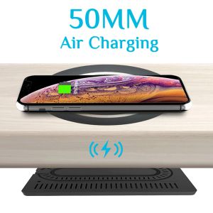 Chargers Long Distance Wireless Charger invisible marble desktop Furniture Under table hidden adsorption For iPhone 12 13 Pro Samsung S21